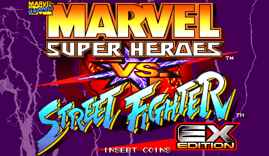 Marvel Super Heroes vs. Street Fighter EX screenshot