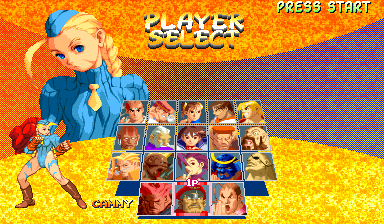 Cammy joins the roster on the character-select screen.