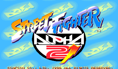 Street Fighter Alpha 2 Dash (Europe) title screen