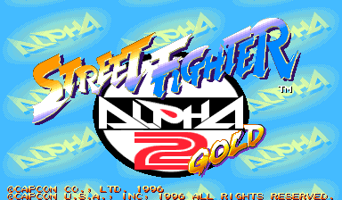 Street Fighter Alpha 2 Gold (USA) title screen