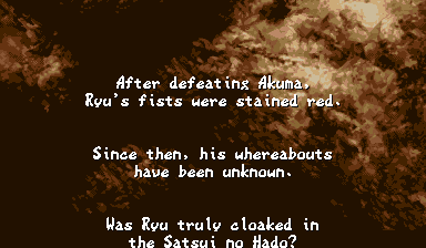 Evil Ryu's own ending, back in English.