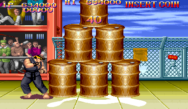 The oil drums, after nine fights.
